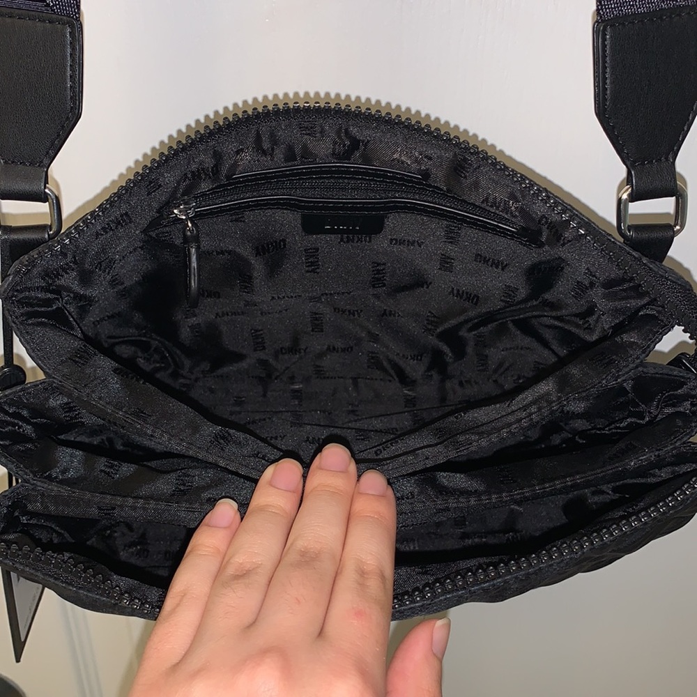 DKNY Puffy Quilt Nylon Crossbody - Picture 15 of 17